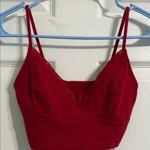 No Boundaries Red Crop Top